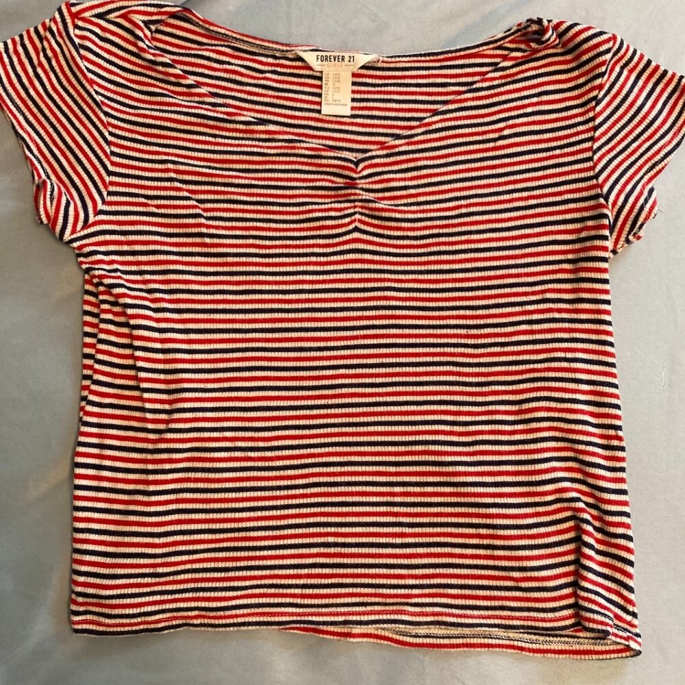 Forever 21 Ruched Fitted Blouse